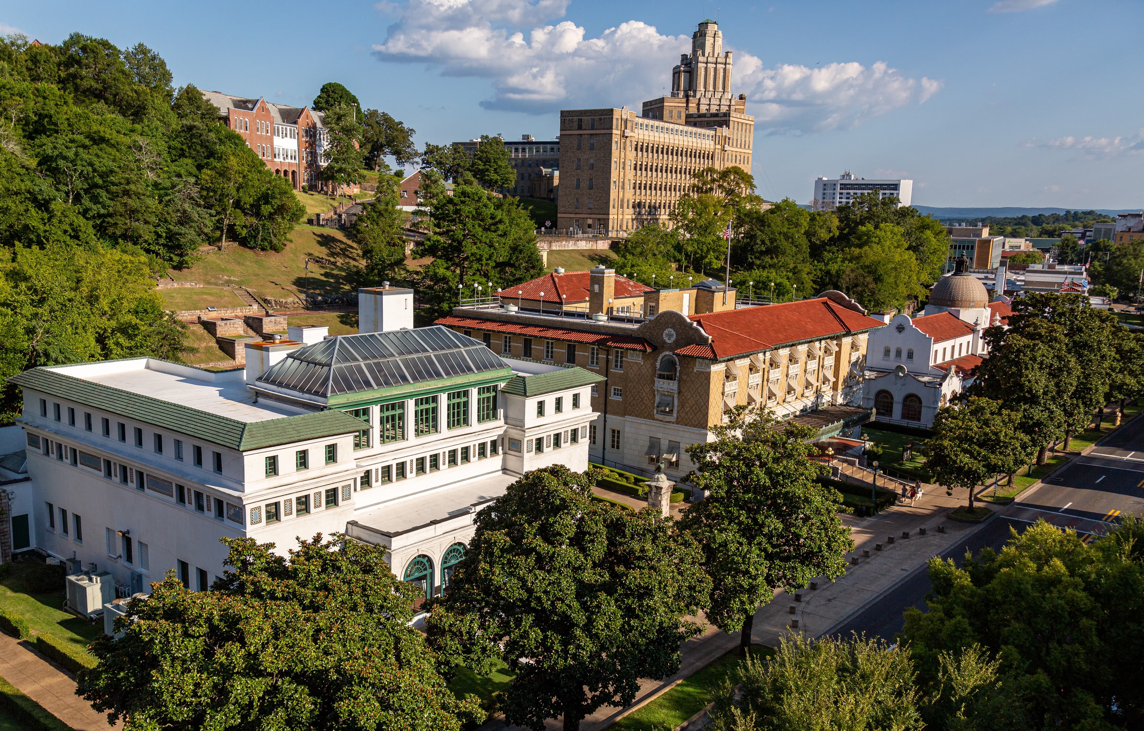Bathhouse Row in Hot Springs Arkansas